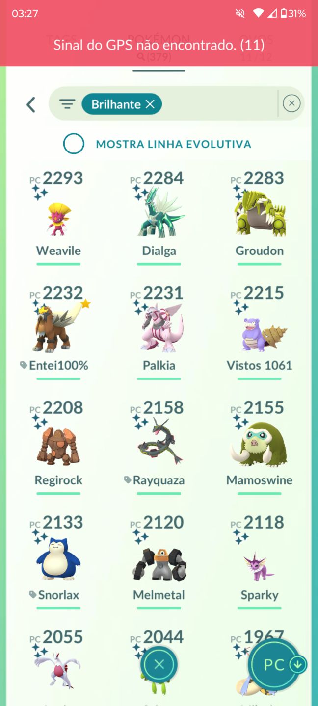 CONTA POKÉMON GO DE 2021 COM MUITOS SHINY