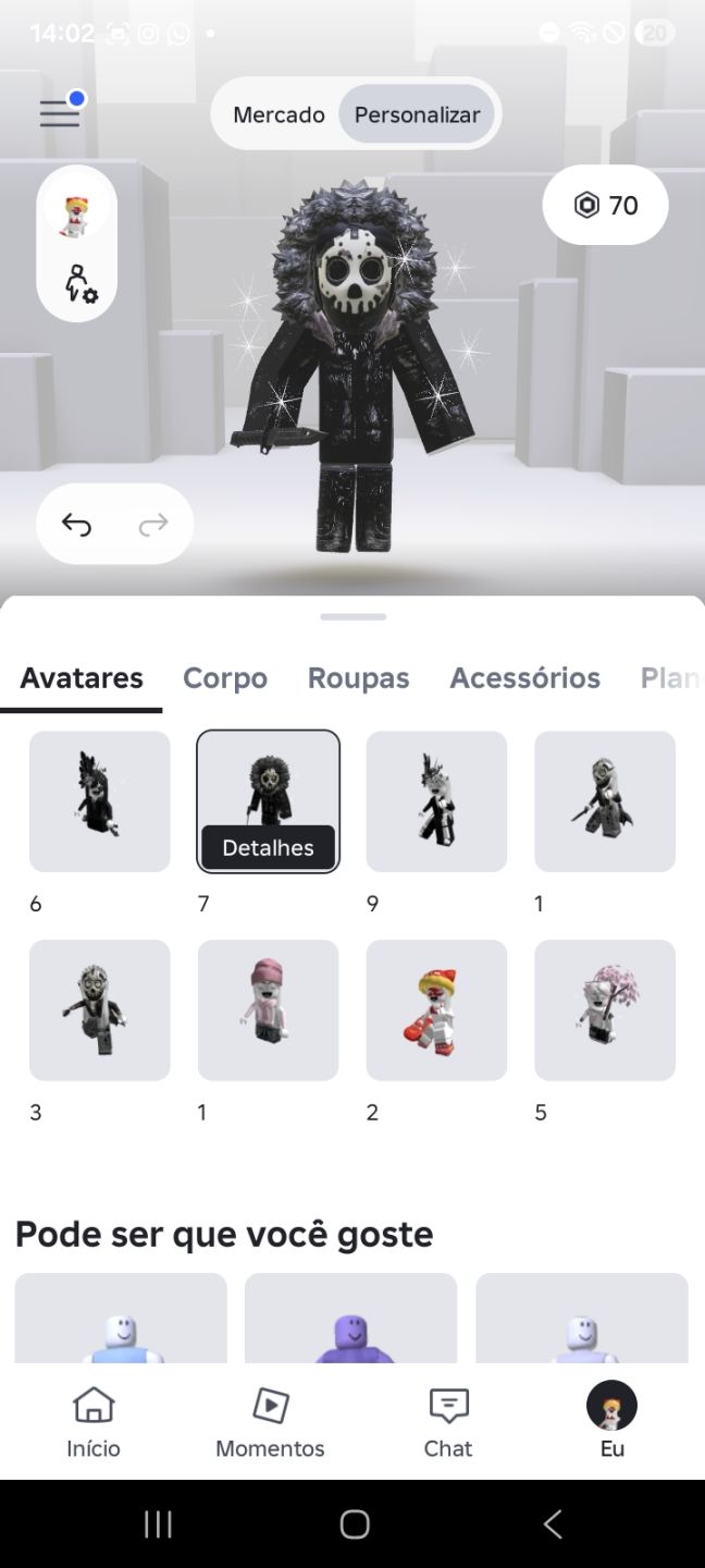 CONTA DE ROBLOX COM MUITOS ROBUX GASTOS E UPADA NO MM2