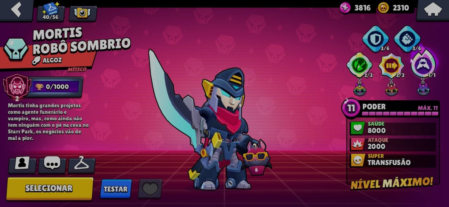 Conta Brawl Stars 60.000 troféus, Lendário 1 + várias skins