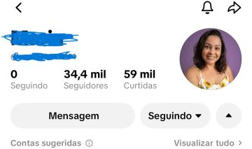 CONTA TIKTOK 34K SEGUIDORES BRASILEIRA PROMOVER - LINK BIO (SEG. REAIS)