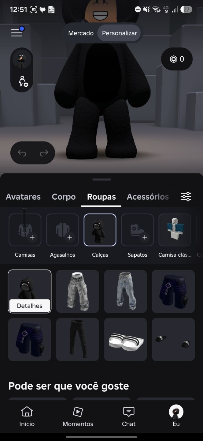Conta Roblox Com Avatar de Gelo e Zombie com Passes no brookhaven e em outros jg