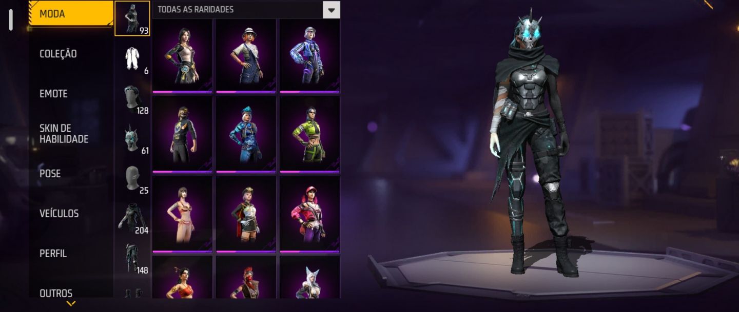 Conta Free Fire ff antiga lvl63