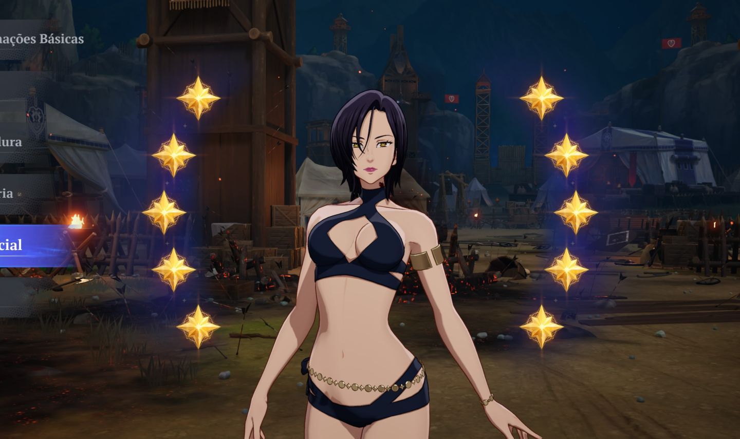 Conta The Seven Deadly Sins: Origin Merlin P10+Skins + Elizabeth P8 e Gowther P7