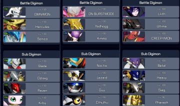 CONTA DIGIMON SUPER RUMBLE SERVER 1 (KOROMON) | EMAIL INCLUSO | TIMES COMPLETOS