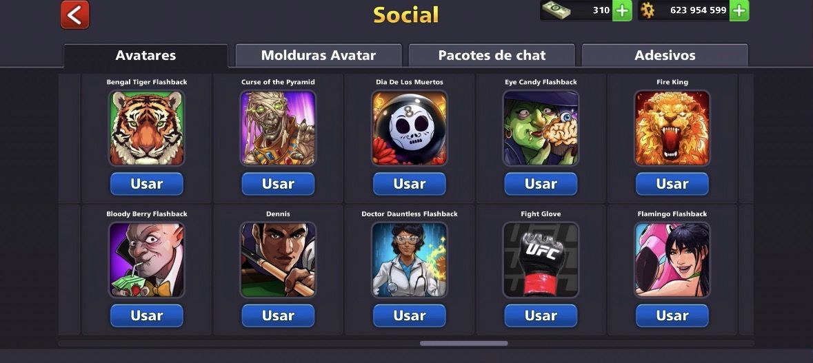CONTA 8 BALL POOL, LVL 186, FULL LENDÁRIA, +450M FICHAS, +60 AVATARES, 200 NOTAS