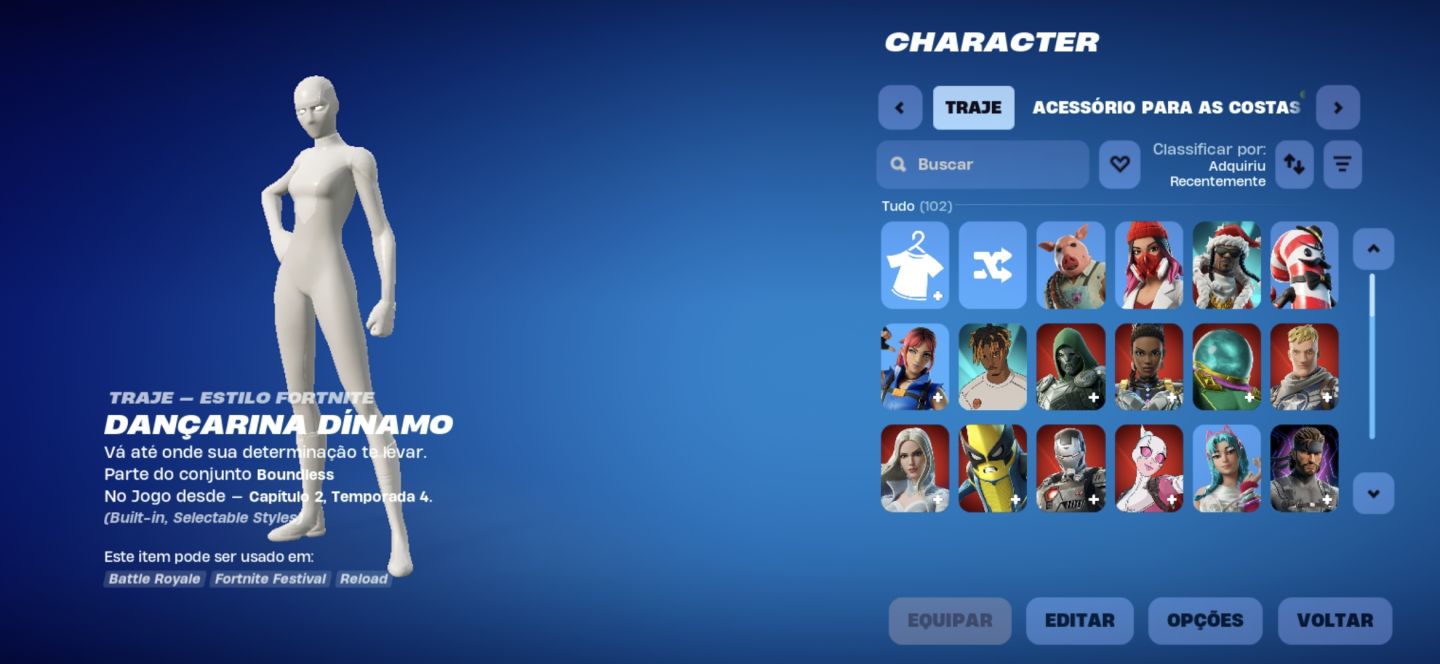 CONTA DE FORTINITE COM +100SKIN E PICARETAS, UNICO DONO