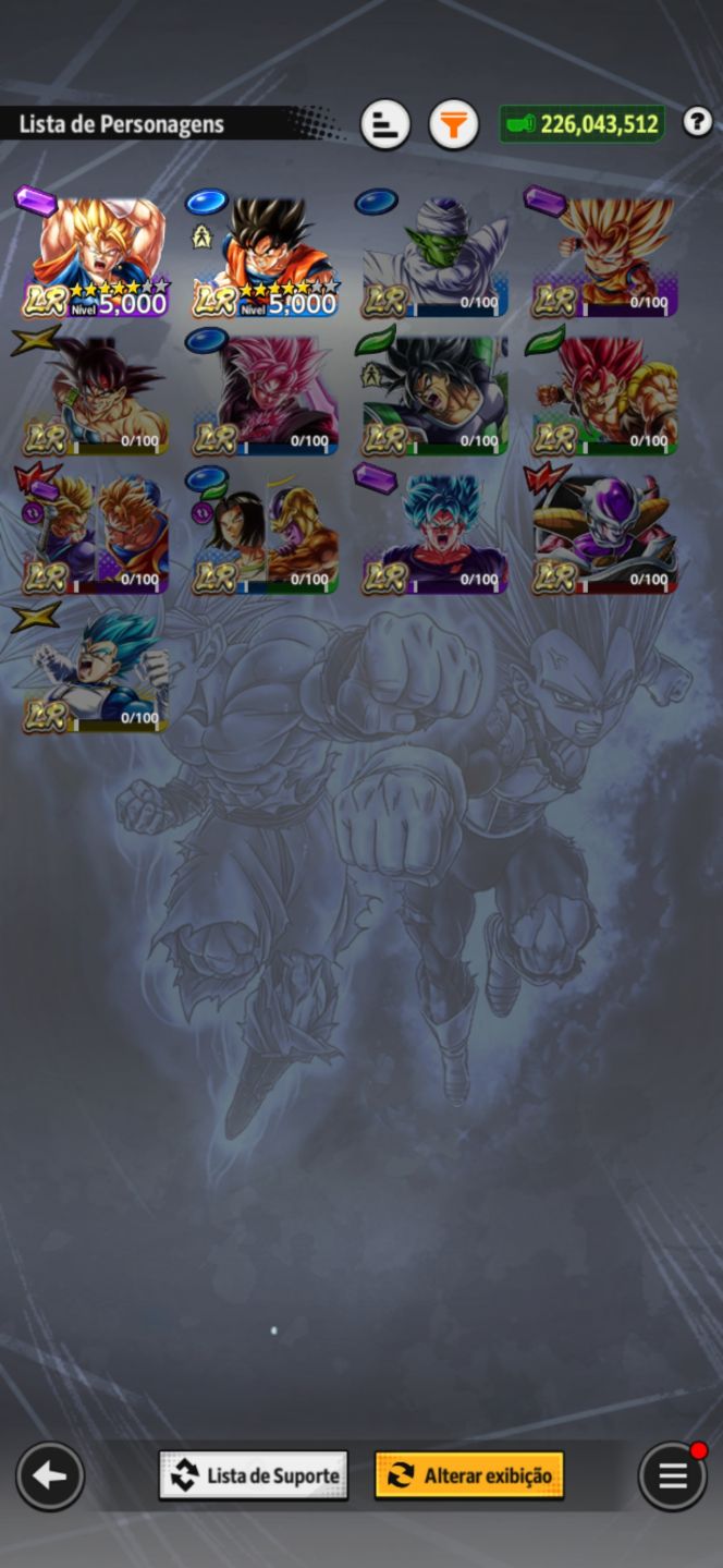 Conta dragon ball legends ótima pra começar
