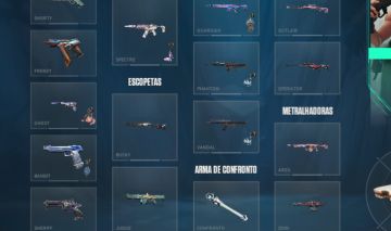 Conta do valorant com varias skins mais de 1000 gastei na conta