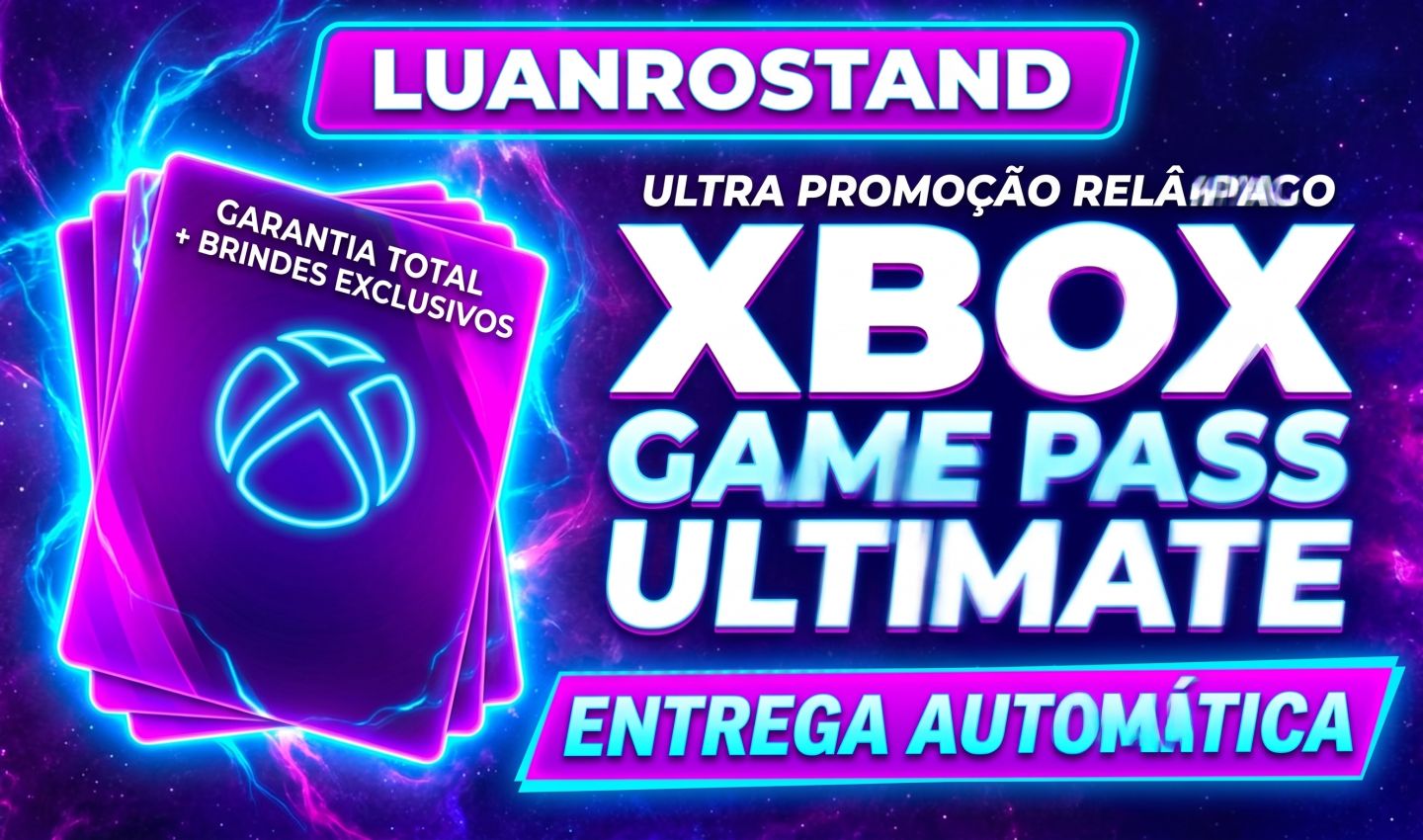 GAME PASS ULTIMATE 1 MÊS | XCLOUD / PC / CONSOLE | ENTREGA AUTOMÁTICA