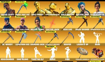 CONTA FORTNITE RARA | TRAVIS SCOTT + MERRY MINT + FUNDADOR STW + 175 SKINS