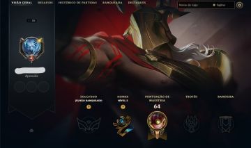 Conta Lol Lv.30(unranked) 5 Skins