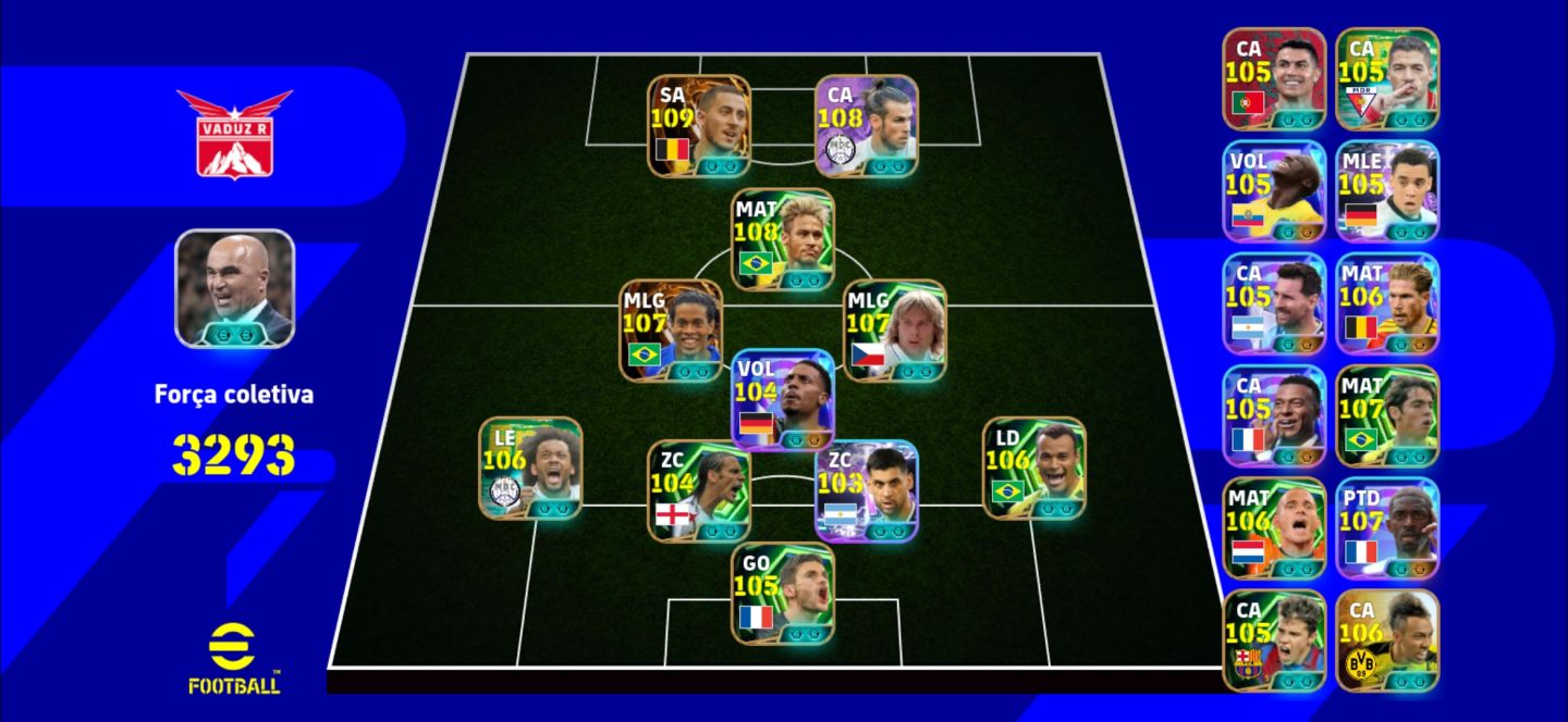 CONTA TOP 3193++ HAZARD/ NEYMAR/ R10/ BALE E+++