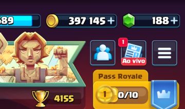 3 evolucao, 4k trofeu, 400k de gold