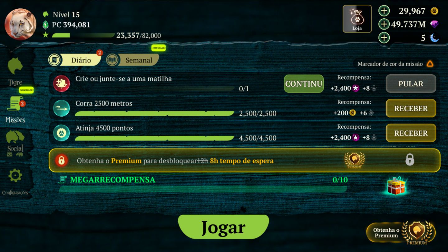 THE TIGER: ONLINE SIMULATOR | GEMAS + PEDRAS | ANDROID E IOS | TOP VENDAS