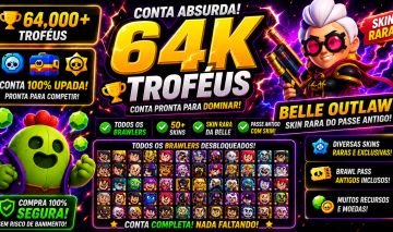 CONTA DE BRAWL STARS À VENDA! MUITOS BRAWLERS E SKINS!