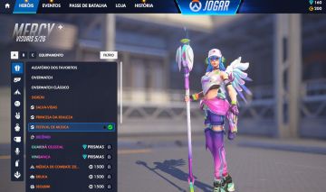 CONTA OVERWATCH 125 SKINS + 160 PRISMAS MÍTICOS + 8K PONTOS COMPETITIVOS