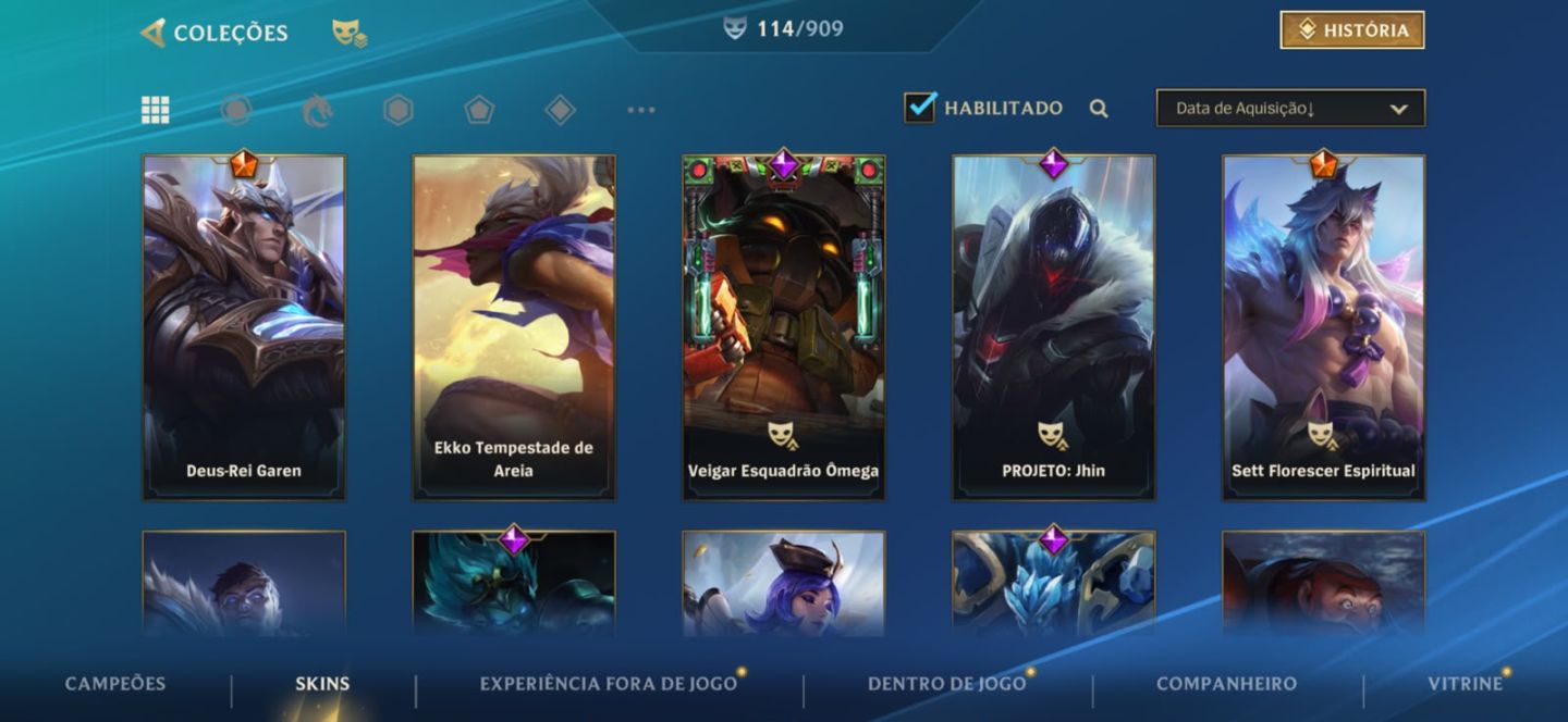 Conta Wild Rift - 115 skins - Diamante - todos os campeões