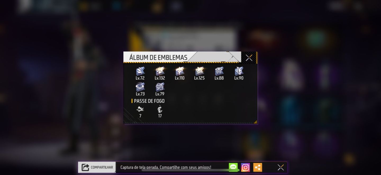 Conta de free fire | LVL 58 + email de recuperação