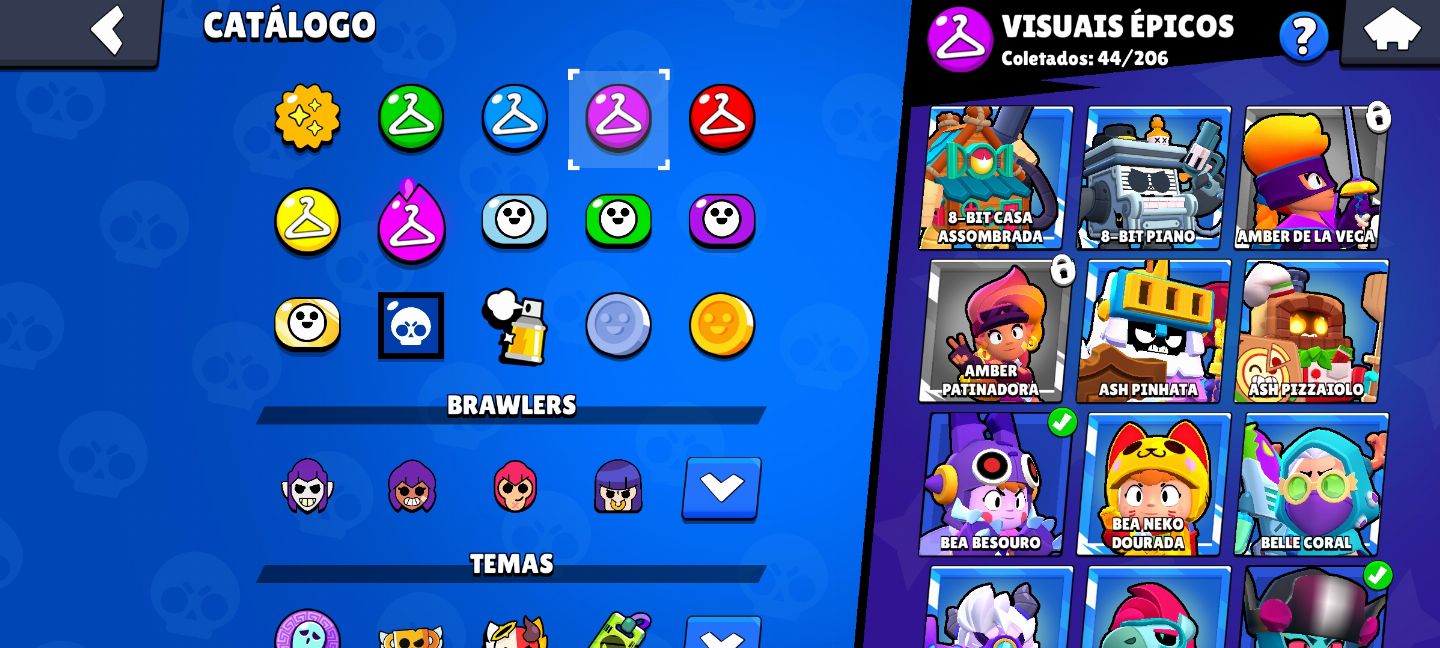 CONTA BRAWL STARS DESDE DE 2019, 34K DE TROFÉUS, 57 HIPERCARGAS, 77 BRAWLERS ETC