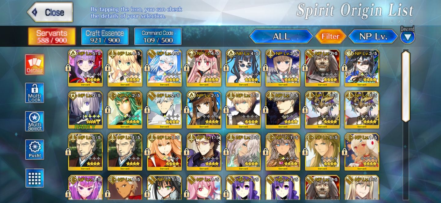 FGO NA OC2 Completo | 23 SSR (31 NP) | Ciel NP5 | Space Ereshkigal Beast NP5