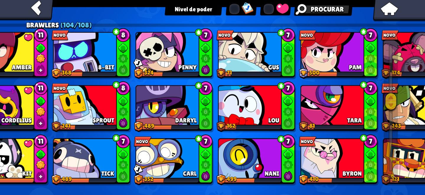 Conta de Brawl Stars Com 40k de Troféus
