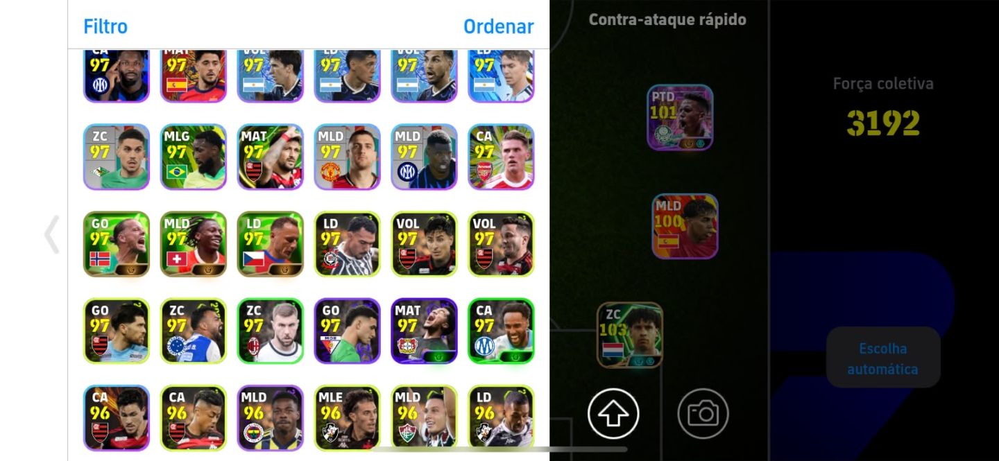 CONTA EFOOTBALL COM NEYMAR TRIO MSN 107, SUAREZ DO TRIO E E CIA