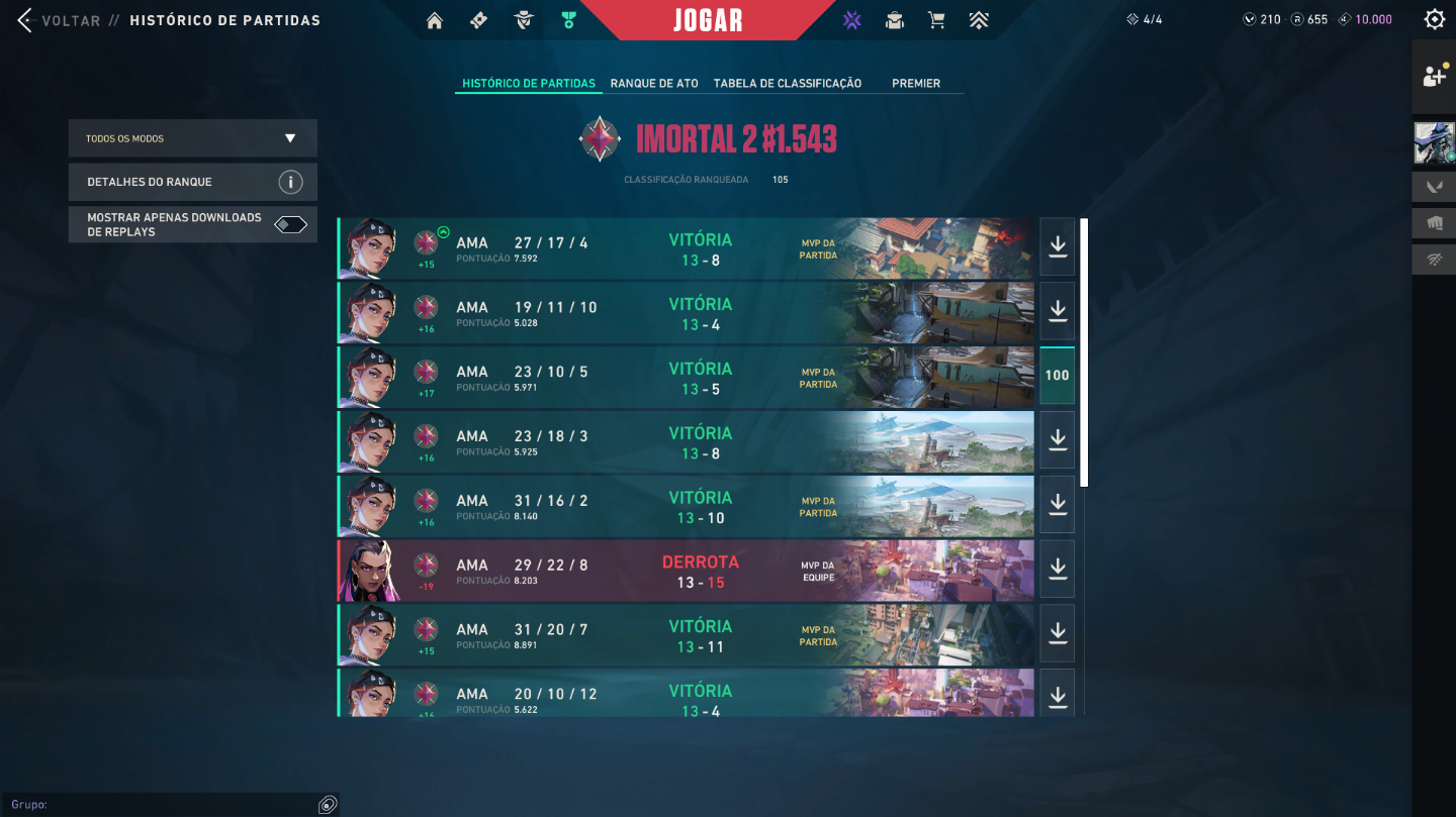 PROMOÇÃO - ELOJOB - DUOBOOST - VITÓRIAS - MD5 - VALORANT