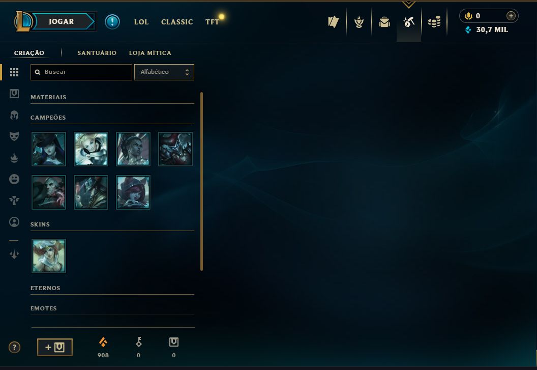 CONTA LOL UNRANKED + PRONTA PARA RANKED (NUNCA TEVE ELO) UPADA A MÃO