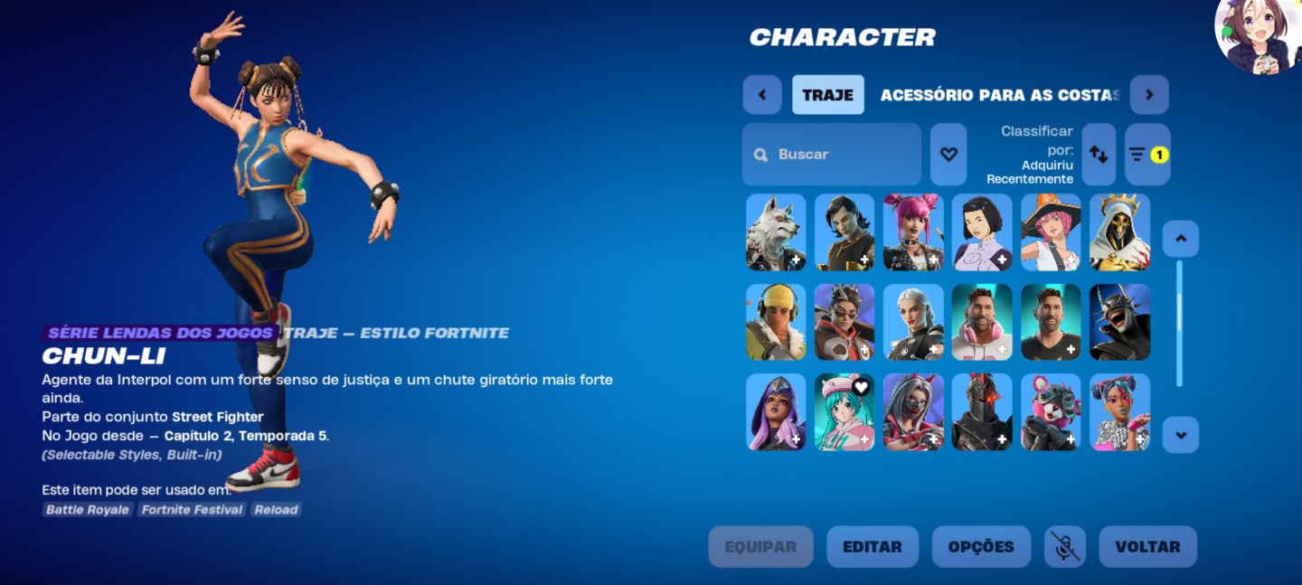 Conta de fortnite com 60 skin