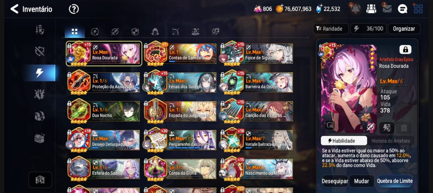 Epic Seven - Ylanav ML e +15 MLS 5 ESTRELAS