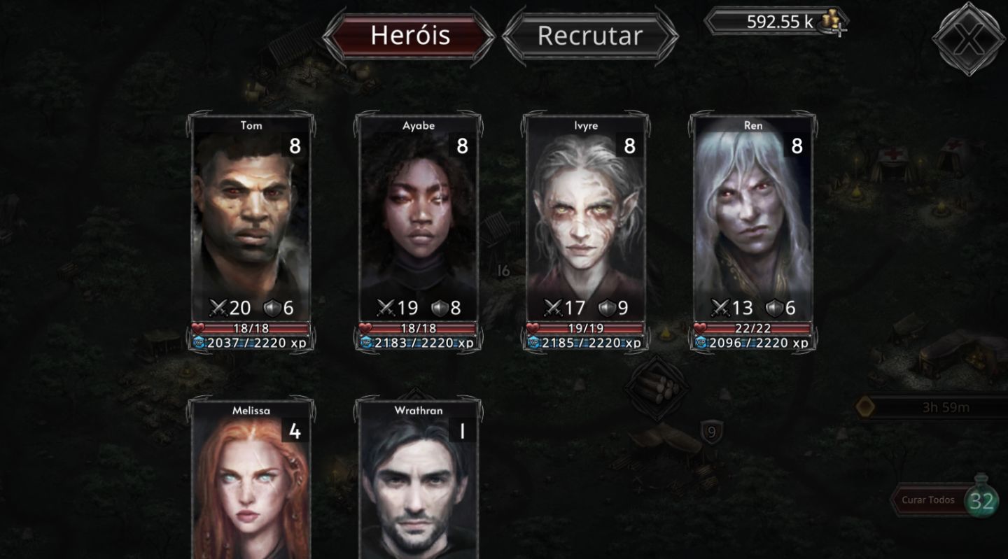 CHAMPIONS OF AVAN: IDLE RPG | FRAGMENTOS E OURO | ANDROID