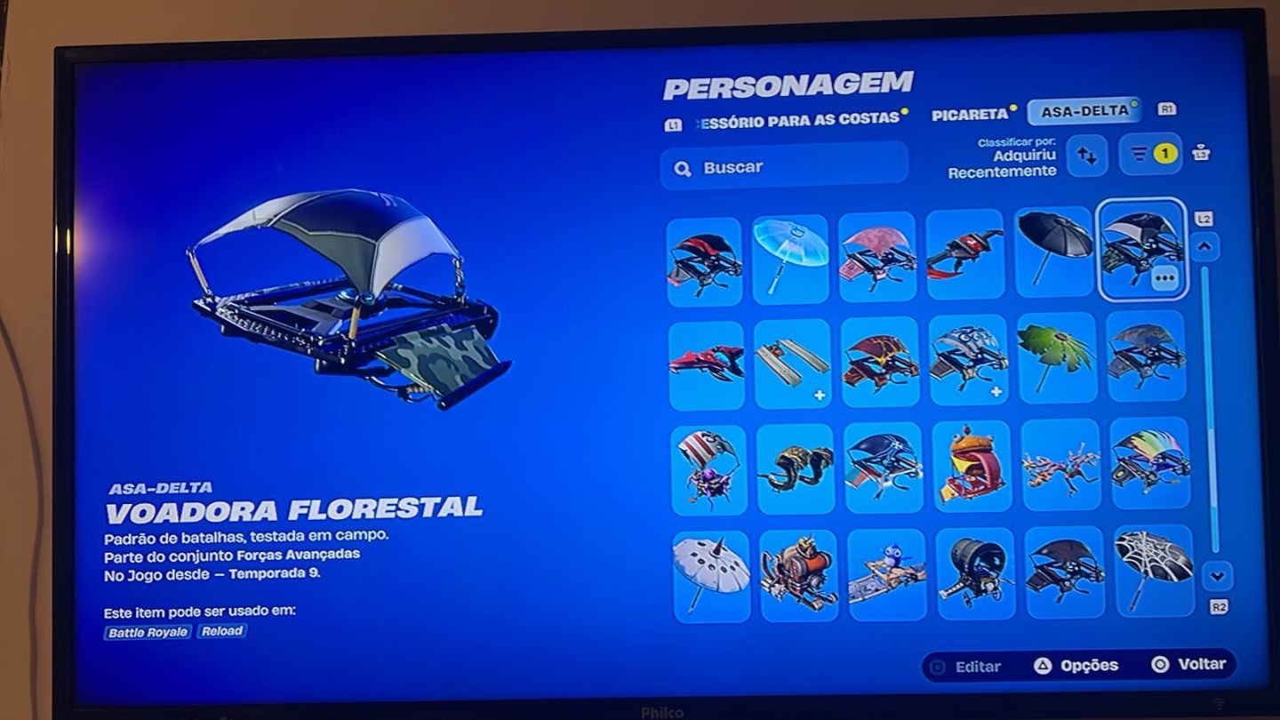 Conta fortnite com salve o mundo antigo ,rara com mais de 100 skins 2000 gastos