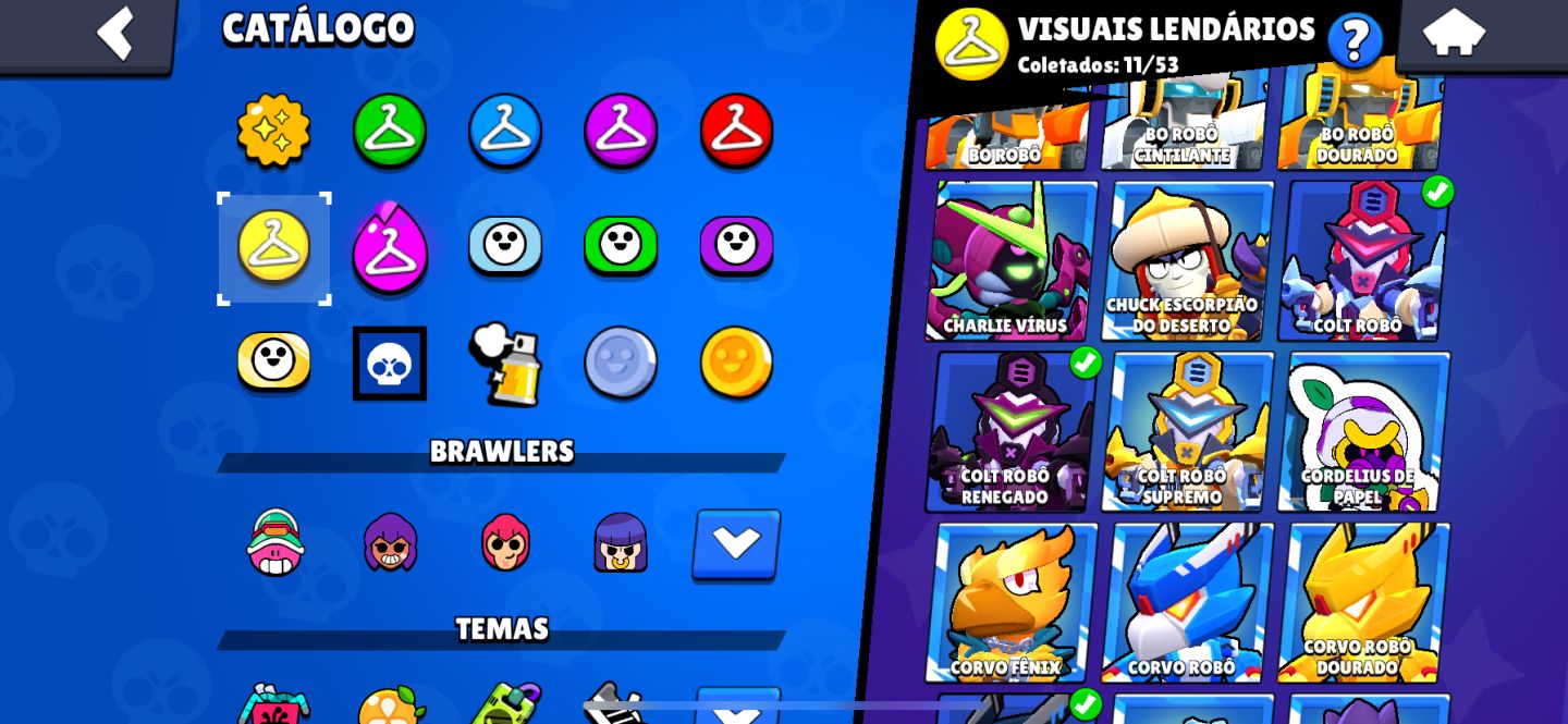1x Conta Brawl Stars 47k+ Fang furioso e muito mais raridades!
