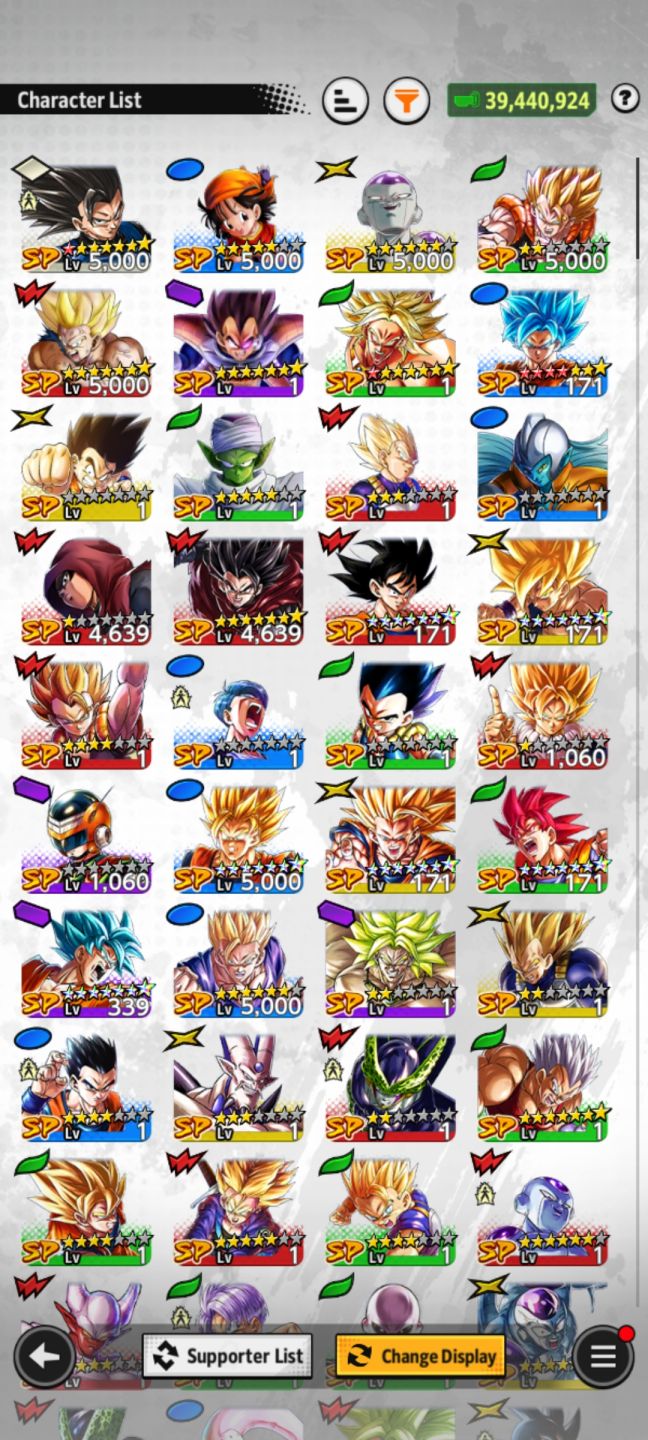 Conta Dragon ball legends 22k cristal,vários ultras e legends.