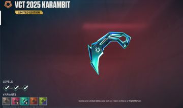 Conta de Valorant com karambit VCT 2025 e vandal R$349,00 (valor negociável)