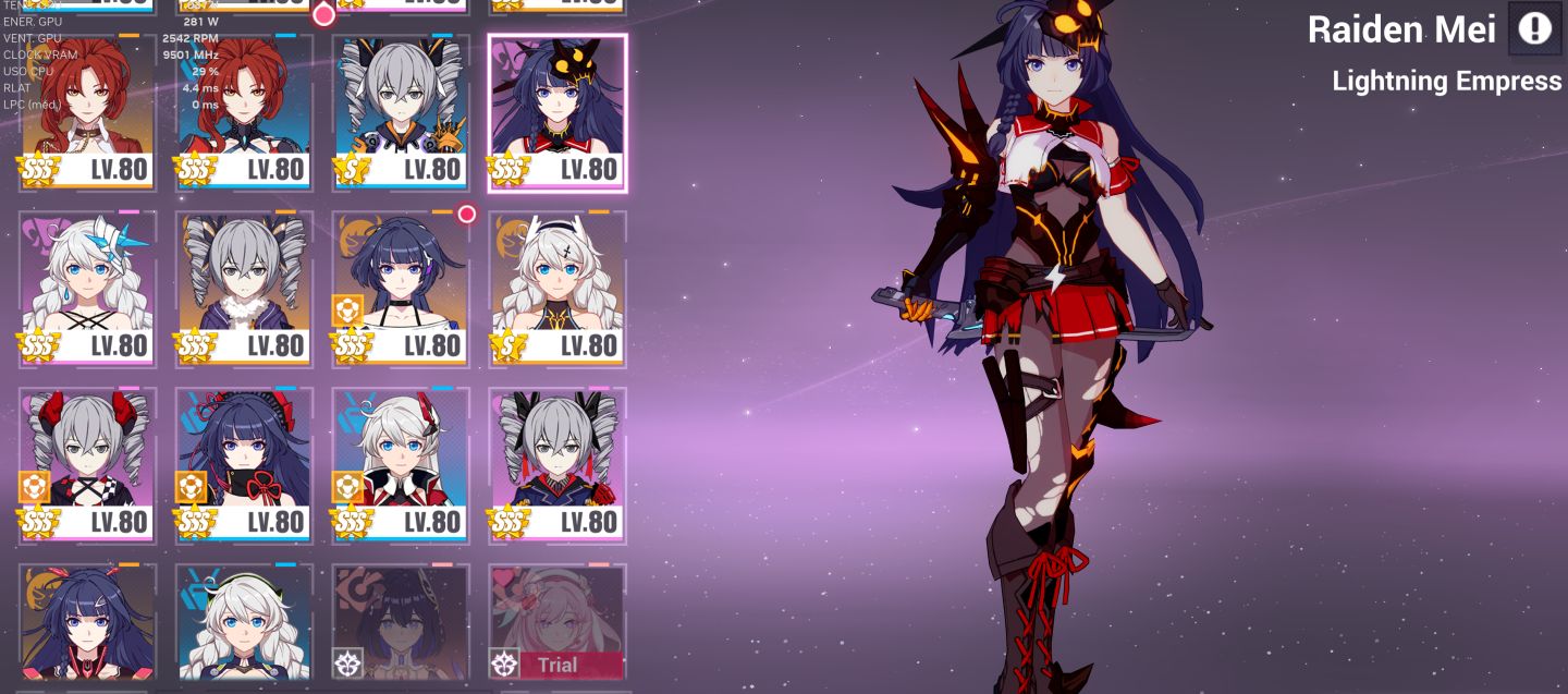CONTA Colecionador - Honkai Impact 3rd + 90 Limitadas e armas + Herrscherss