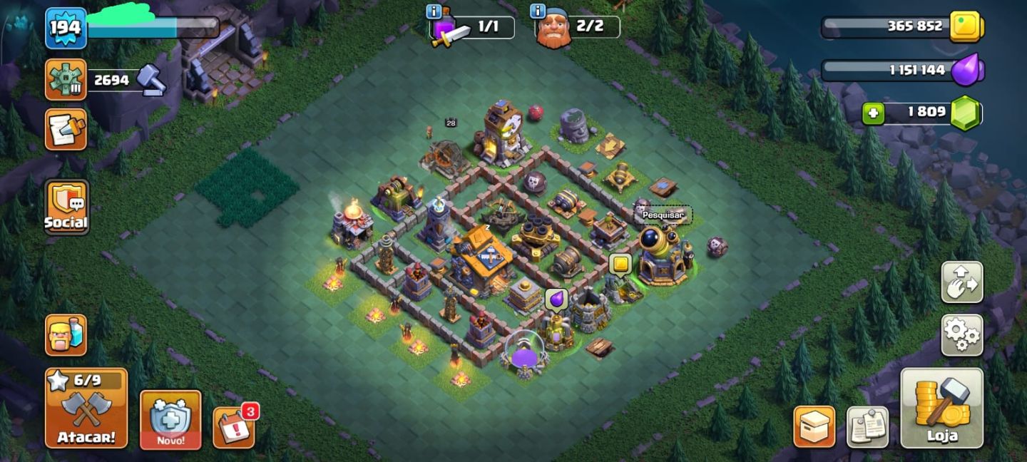 CONTA DE CLASH OF CLANS TOP DEMAIS