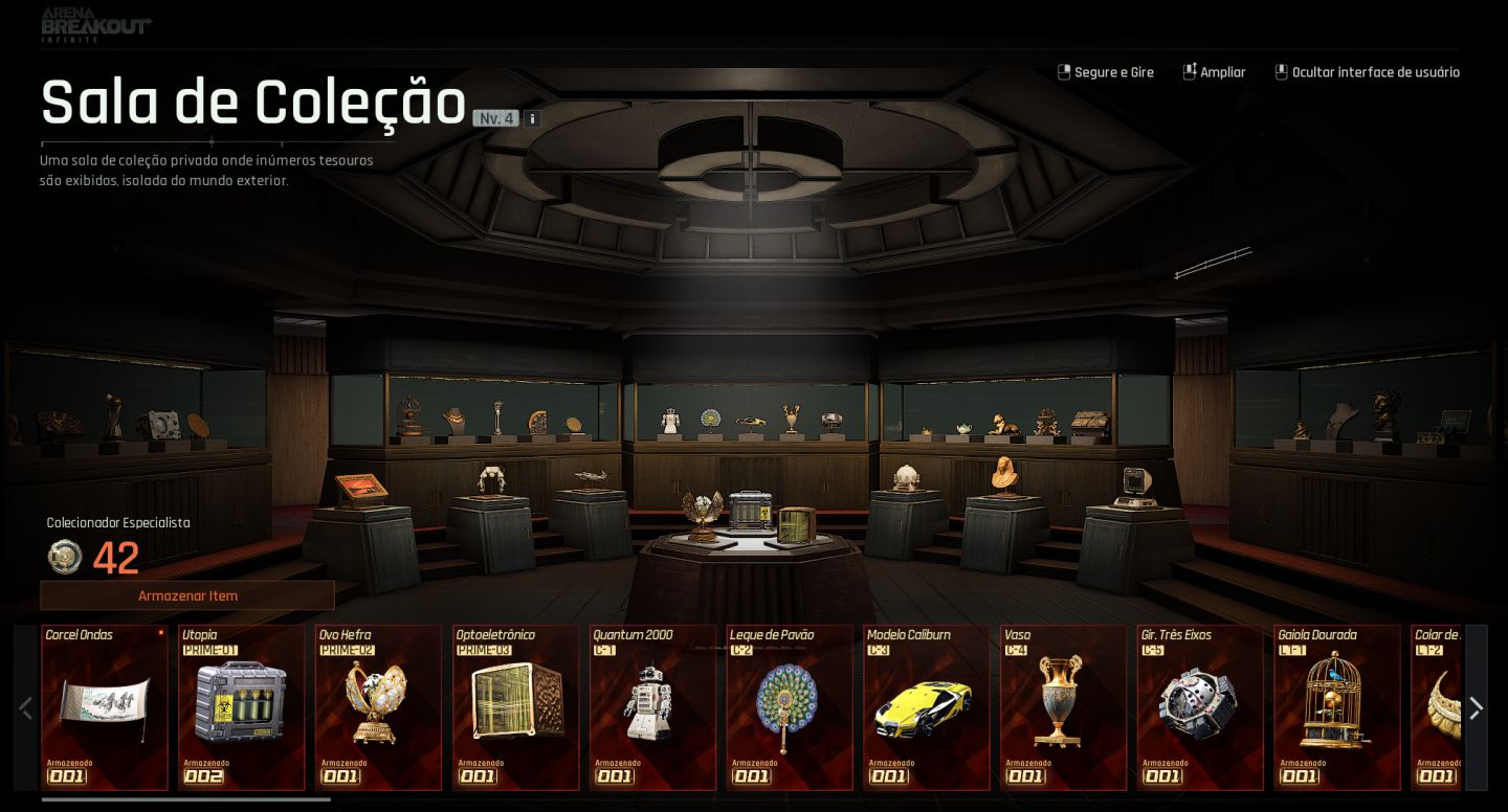Conta ARENA BREAKOUT INFINITE PC, LVL30, Skins++, 400MM Stash