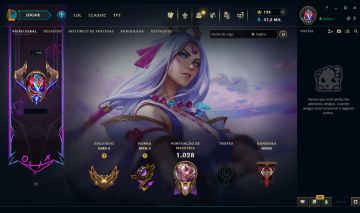 CONTA LOL COM 854 SKINS E VALORANT COM KIT NOCTURNUM , ELO OURO 2 - NEGOCIÁVEL