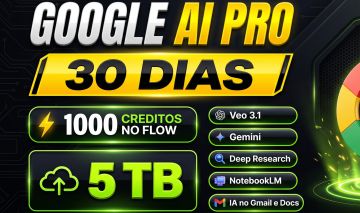 Gemini 3 Pro + 5TB + Veo 3.1 + Flow - 30 Dias