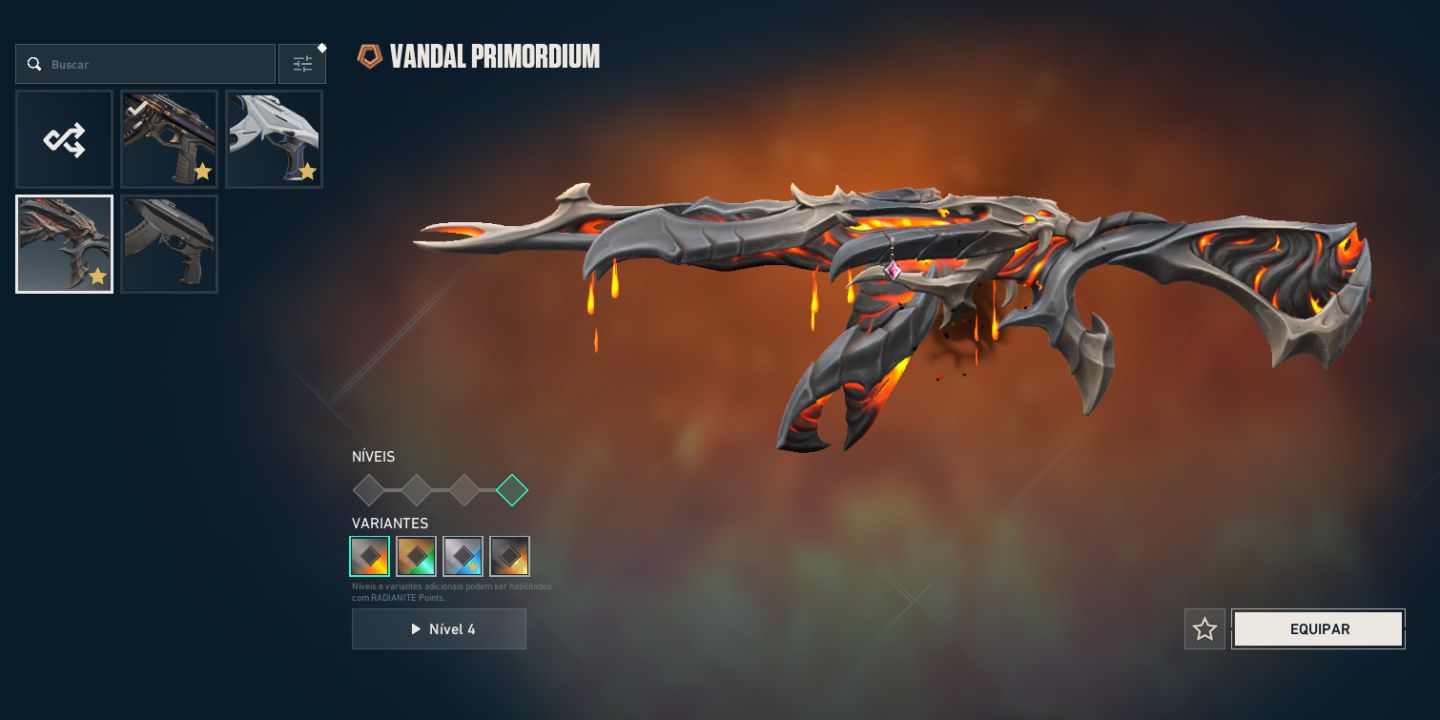 Conta Valorant com Skins - Lvl 155 - ex imortal - Faca Xenocaçador + Prelúdio