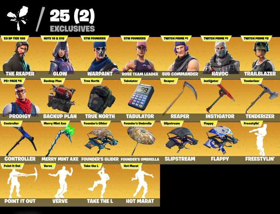 Conta Fortnite OG - Várias skins, emojis e outras coisas raras.