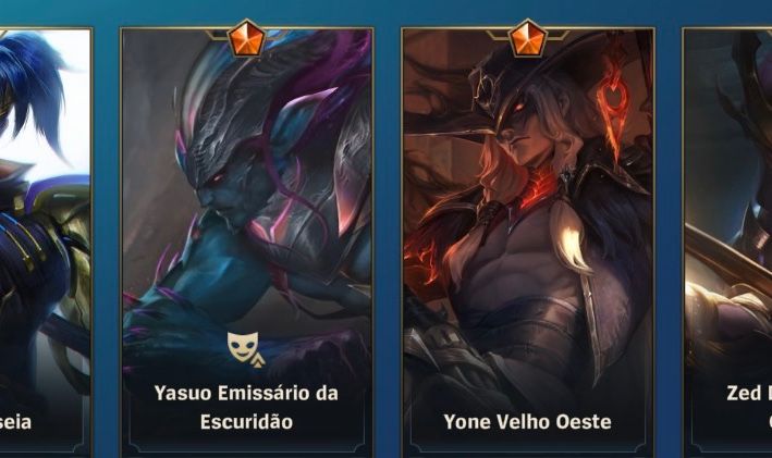 Conta wild rift Ex Challenger 35 Skins