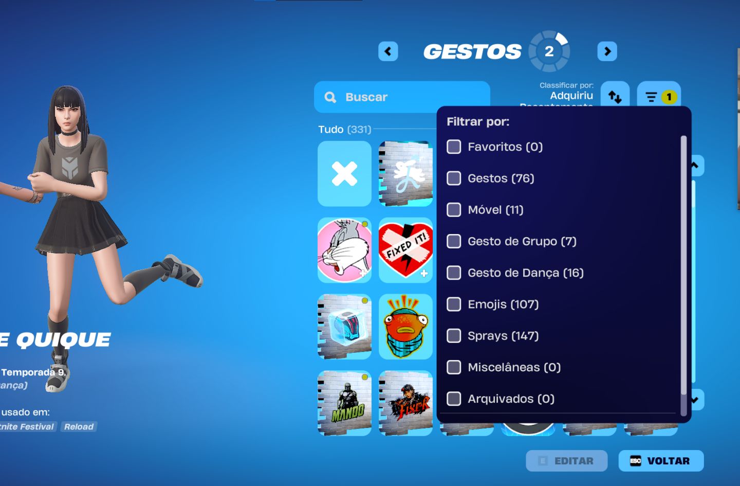 CONTA FORTNITE MEDIANA 950 VBUCKS TRYHARD PREÇO NEGOCIAVEL!