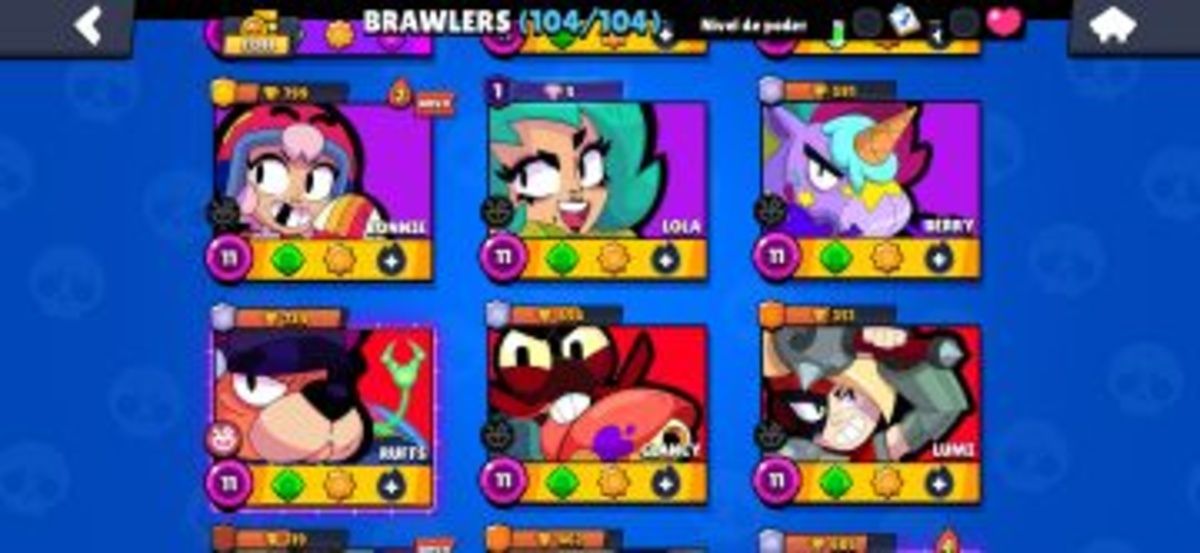 Conta de Brawl Stars de 2019, contém skins raras e 600 gemas. Olhe a descrição.
