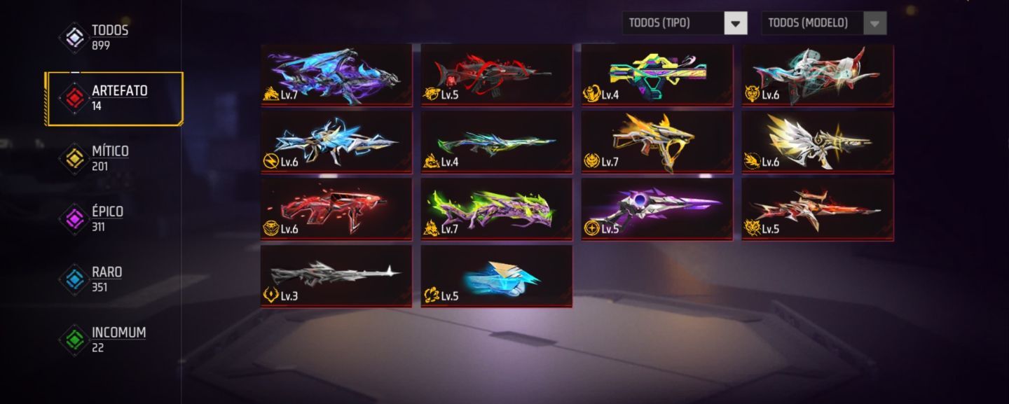 CONTA FREE FIRE (FF) FULLZONA 15 EVOS, 12 PUNHOS, UMP E XM8 ATT (NÃO É A ROXA)