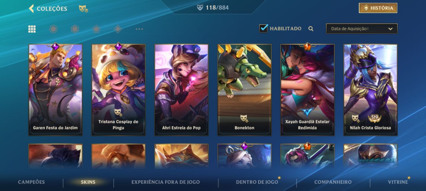 CONTA WILD RIFT Esmeralda 1 | 118 SKINS | SKINS VITORIOSAS RARAS | FULL CAMPEÕES