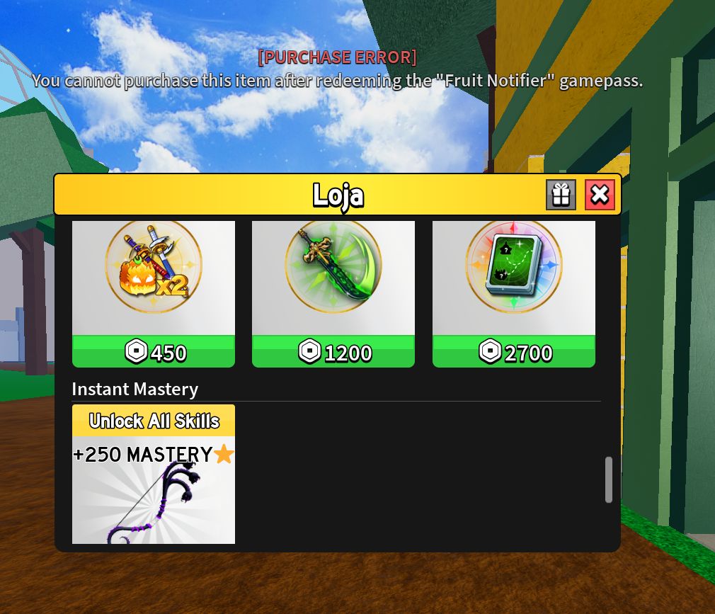 CONTA DE BLOX FRUITS COM TODAS AS GAMEPASS E FRUTAS PERMS E PET SIMULATOR 99