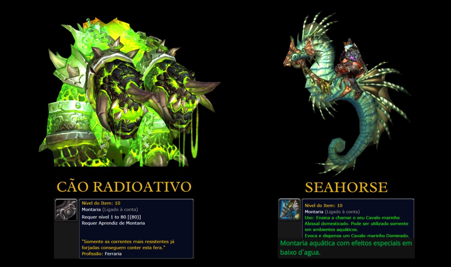 World of Warcraft - Montarias (Entrega Global) - WoW RETAIL