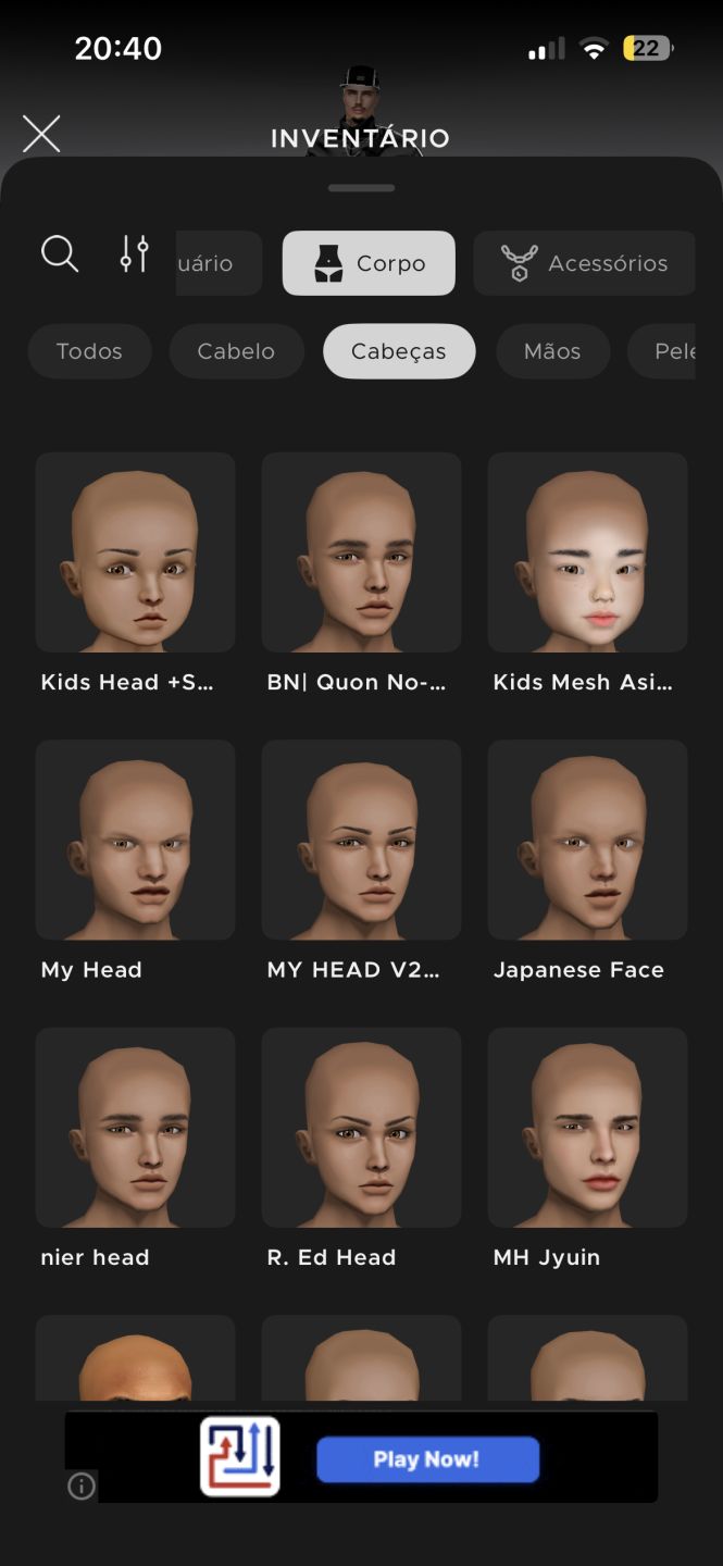 CONTA MASC IMVU AP + AGE